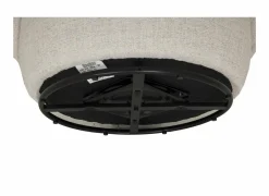 Draaifauteuil Pasoa Ø90x82cm - stof - beige naturel- Fauteuils