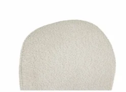 Draaistoel Adrian 60x58x86cm - polyester - wit- Eetkamerstoelen