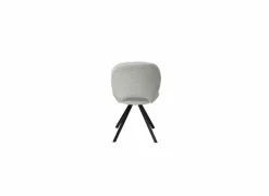 Draaistoel Adrian 60x58x86cm - polyester - wit- Eetkamerstoelen