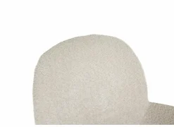 Draaistoel Adrian 60x58x86cm - polyester - wit- Eetkamerstoelen