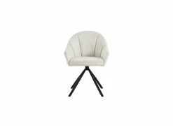 Draaistoel Alani 51,5x63x87cm - linnen - beige- Eetkamerstoelen