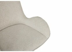 Draaistoel Augure stof wit- Eetkamerstoelen