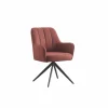 Eetkamerstoelen|Draaistoel Bonzo 59x58x88cm - stof - rood