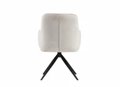 Draaistoel Bonzo 59x58x88cm - stof - wit- Eetkamerstoelen