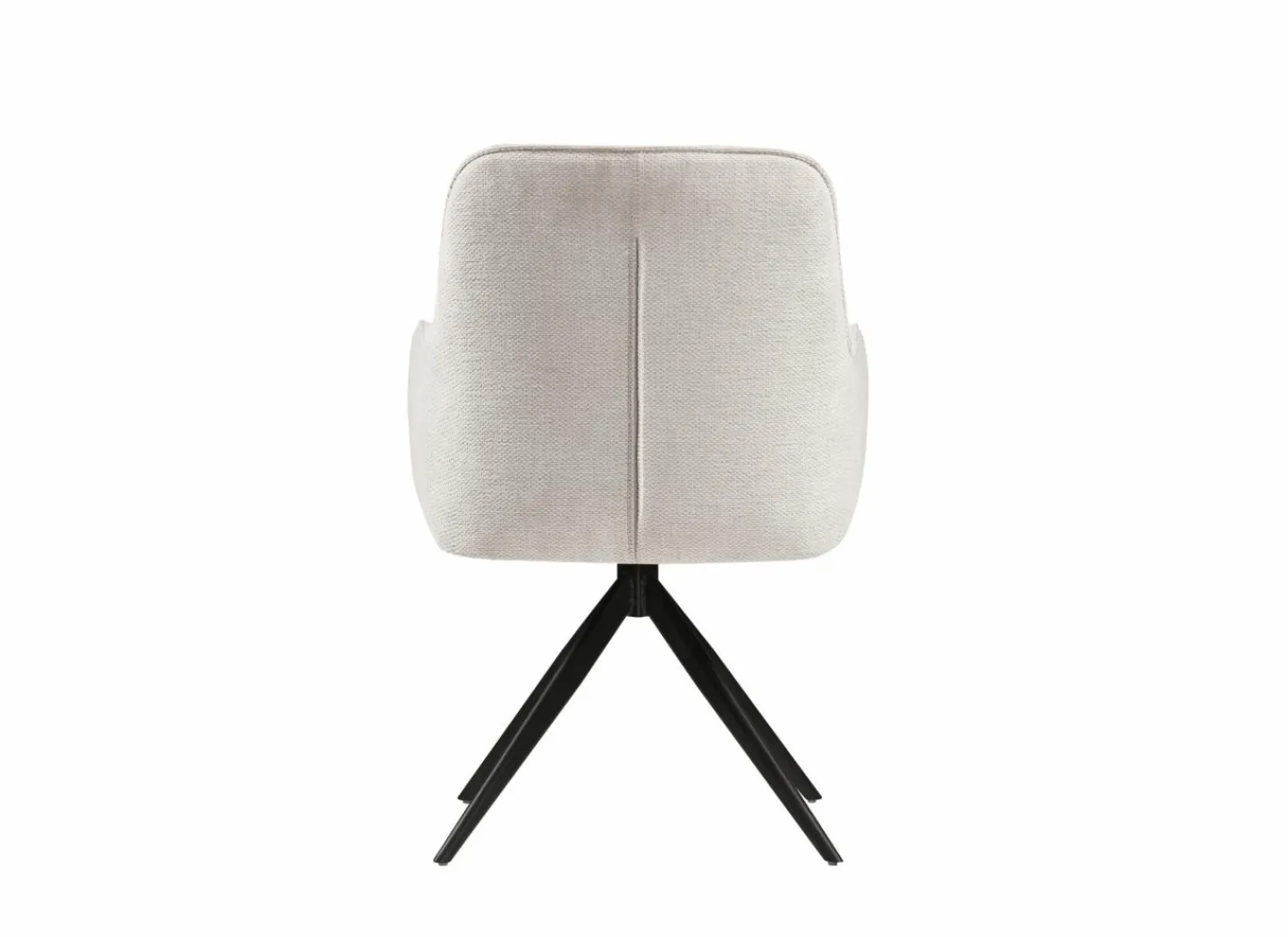 Draaistoel Bonzo 59x58x88cm - stof - wit- Eetkamerstoelen