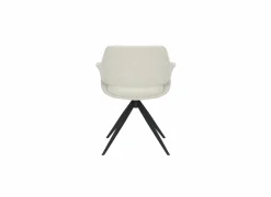 Draaistoel Commander 58x58x77,5cm - stof - cream- Eetkamerstoelen