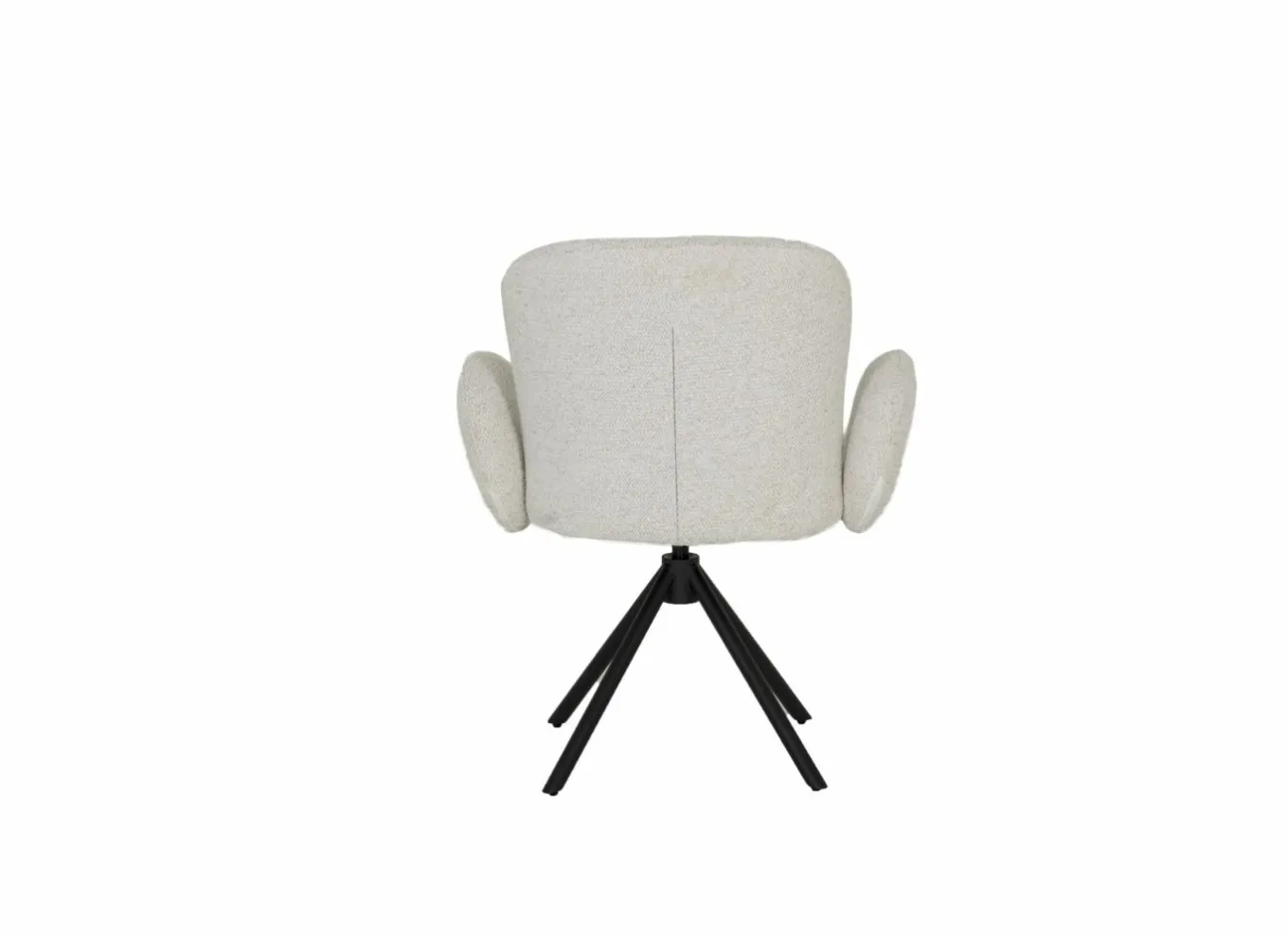Eetkamerstoelen|Draaistoel Josea 66x55x88cm - polyestervezel - beige