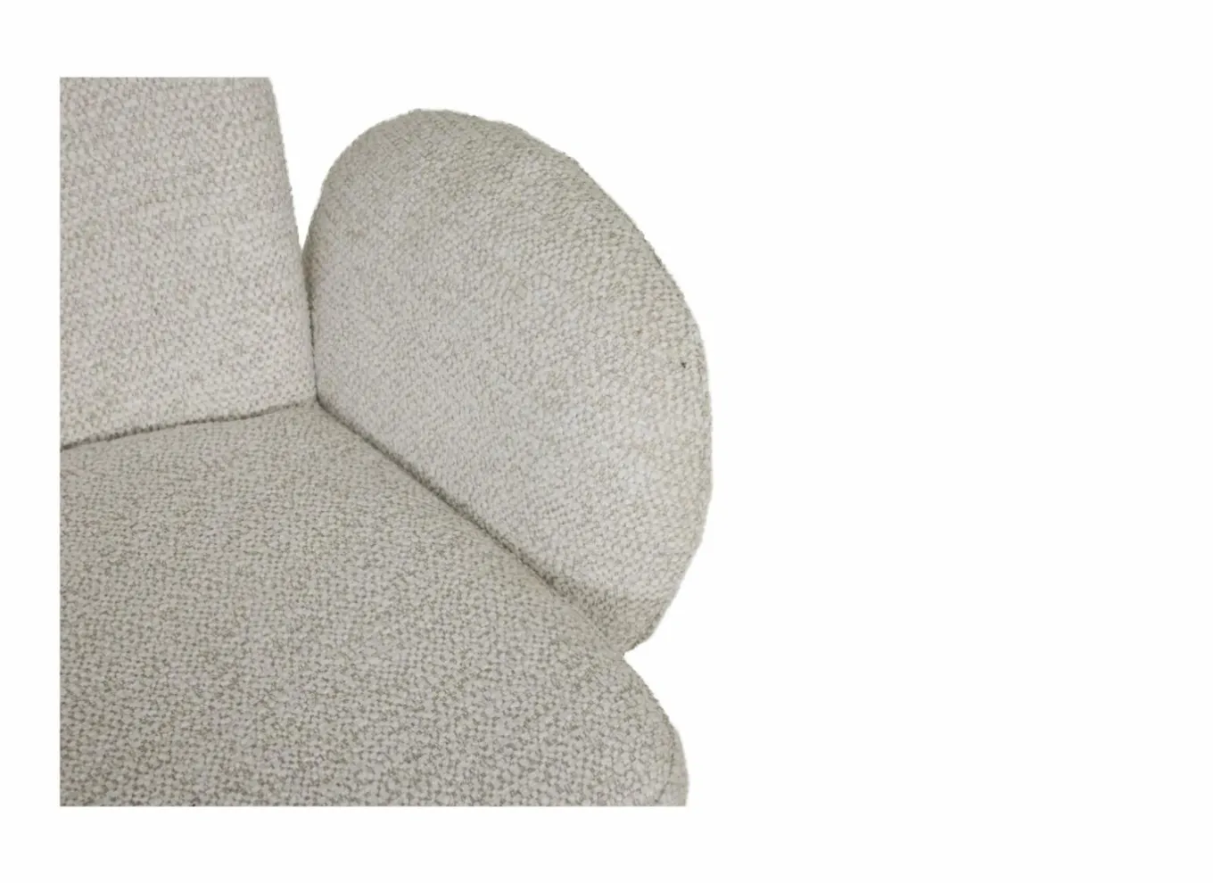 Eetkamerstoelen|Draaistoel Josea 66x55x88cm - polyestervezel - beige