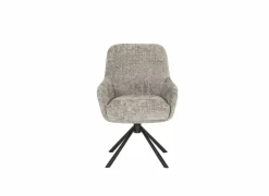 Eetkamerstoelen|Draaistoel Jump 47x60x88cm - stof - lichtgrijs