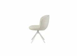 Draaistoel Kappa 55x49x85cm - stof - beige- Eetkamerstoelen