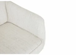 Draaistoel Kingsley 60x65x92,5cm - polyestervezel - beige- Eetkamerstoelen