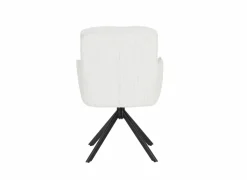 Draaistoel Kingsley 60x65x92,5cm - polyestervezel - beige- Eetkamerstoelen