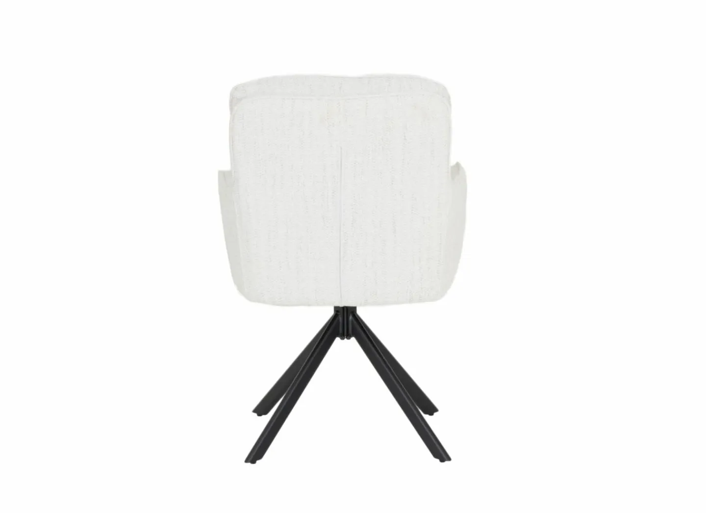 Draaistoel Kingsley 60x65x92,5cm - polyestervezel - beige- Eetkamerstoelen