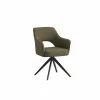 Draaistoel Mesa 55x48x84cm - stof - groen- Eetkamerstoelen