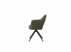 Draaistoel Mesa 55x48x84cm - stof - groen- Eetkamerstoelen