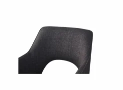 Draaistoel Mesa 55x48x84cm - stof - antraciet- Eetkamerstoelen