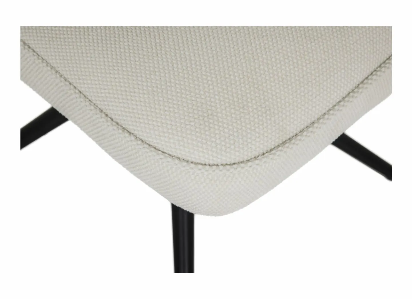 Draaistoel Pareto 48x63x83,5cm - stof - beige- Eetkamerstoelen
