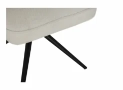 Draaistoel Pareto 48x63x83,5cm - stof - beige- Eetkamerstoelen