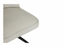 Draaistoel Pareto 48x63x83,5cm - stof - beige- Eetkamerstoelen