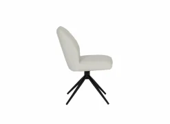 Draaistoel Pareto 48x63x83,5cm - stof - beige- Eetkamerstoelen