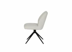 Draaistoel Pareto 48x63x83,5cm - stof - beige- Eetkamerstoelen