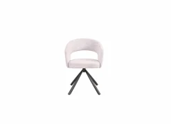 Draaistoel Robin 60x56x79,5cm - stof - beige- Eetkamerstoelen