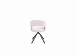 Draaistoel Robin 60x56x79,5cm - stof - beige- Eetkamerstoelen