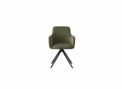 Eetkamerstoelen|Draaistoel Sirius 57x60x83cm - stof - groen