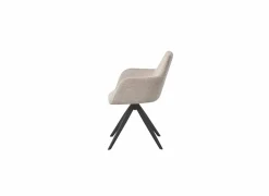 Eetkamerstoelen|Draaistoel Sirius 57x60x83cm - stof - beige
