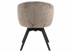 Eetkamerstoelen|Draaistoel stof - bruin