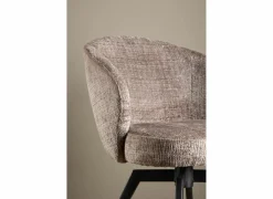Eetkamerstoelen|Draaistoel stof - bruin