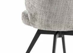 Draaistoel stof - grijs- Eetkamerstoelen