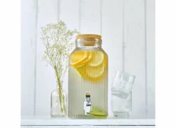 Cosy & Trendy Drankdispenser Raya 3,35L - glas - grijs- Drankdispensers