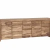 Dressoirs|Dressoir Carbone 250cm - sheesham massief & decor - naturel