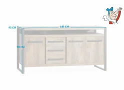 Dressoirs|Dressoir Cascade 189cm - lamulux - mokka