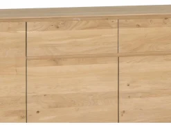 Dressoirs|Dressoir Caviar 225cm - eik massief & decor - naturel