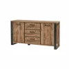 Dressoirs|Dressoir 177cm - decor - bruin & zwart