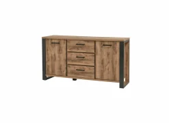 Dressoirs|Dressoir 177cm - decor - bruin & zwart