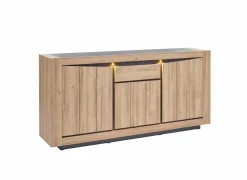 Dressoirs|Dressoir 210cm - decor - French oak & grijs