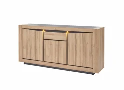Dressoirs|Dressoir 210cm - decor - French oak & grijs