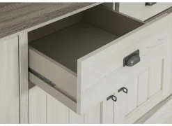 Dressoirs|Dressoir 172cm - decor - lariks & bruine eik