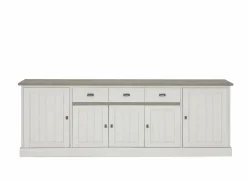 Dressoir 259cm - decor - lariks & bruine eik- Dressoirs