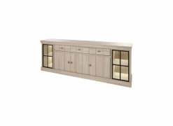 Dressoirs|Dressoir 249cm - decor - natuurlijke olm