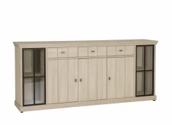 Dressoir 250cm - decor - natuurlijke olm- Dressoirs