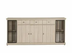 Dressoir 250cm - decor - natuurlijke olm- Dressoirs