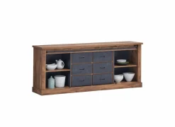 Dressoirs|Dressoir Elon 221cm - decor - acacia & zwart