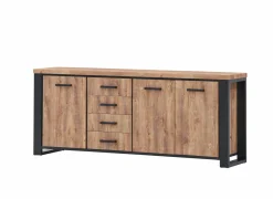 Dressoir Estrella 225cm - decor - industrial oak- Dressoirs