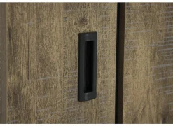 Dressoirs|Dressoir Etienne 221cm - decor - industriële eik & zwart