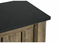 Dressoirs|Dressoir Etienne 221cm - decor - industriële eik & zwart