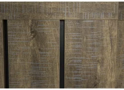 Dressoirs|Dressoir Etienne 221cm - decor - industriële eik & zwart